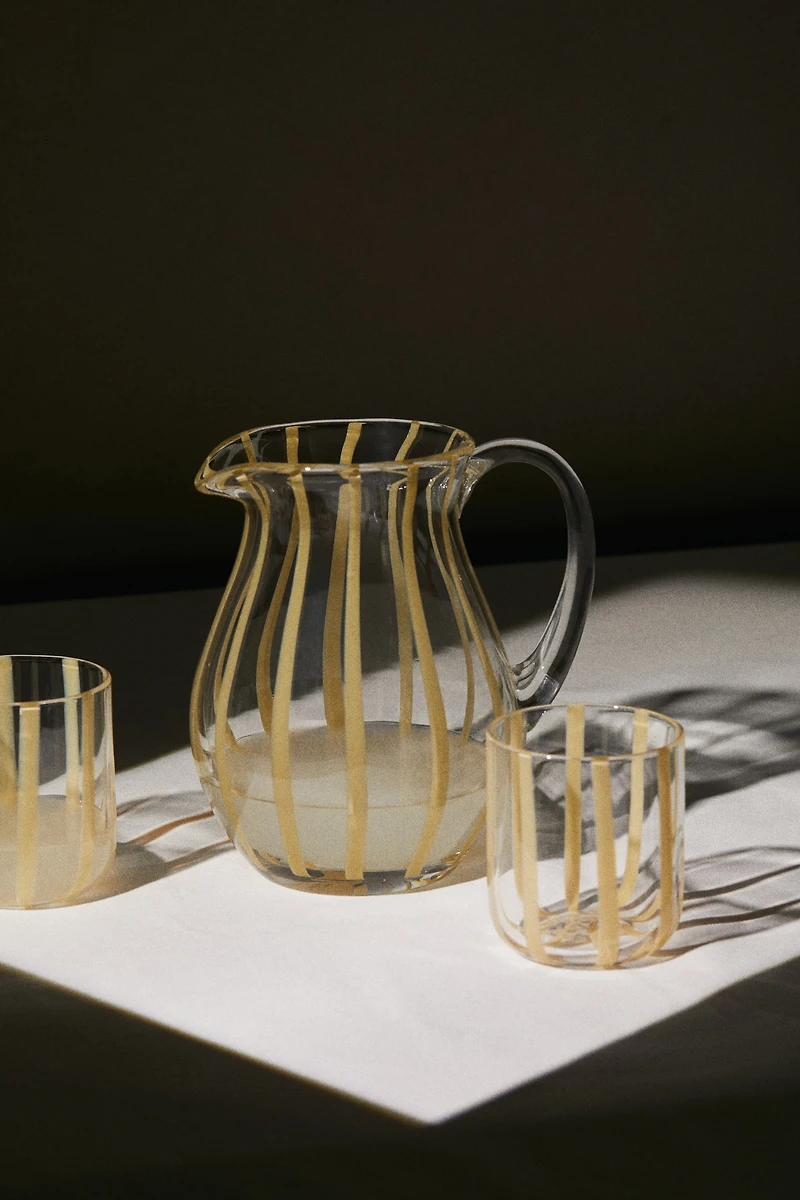 Patterned Glass Pitcher