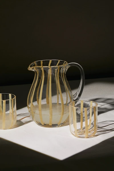 Patterned Glass Pitcher
