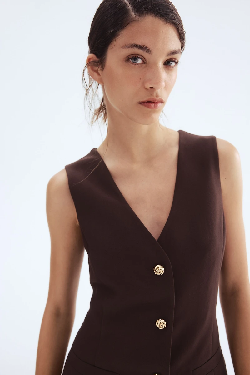 Button-Front Dress