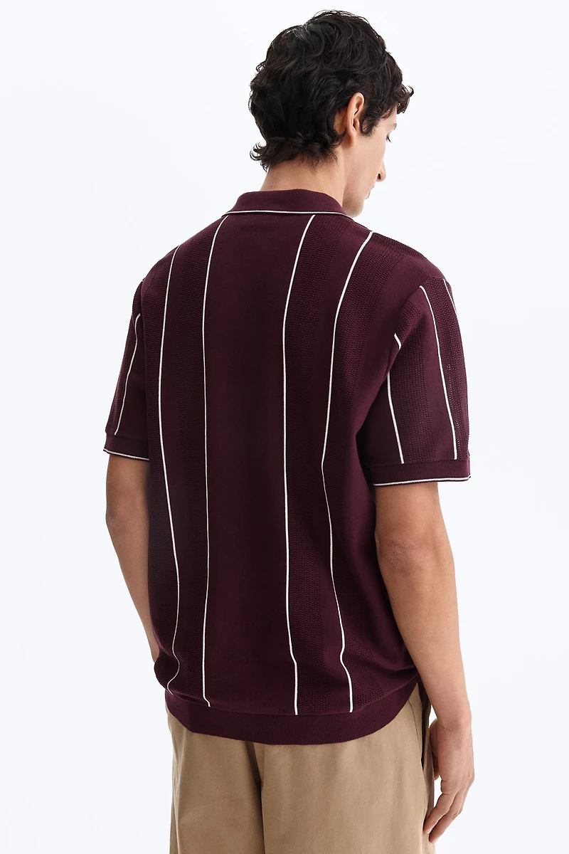 Regular-Fit Knit Polo Shirt