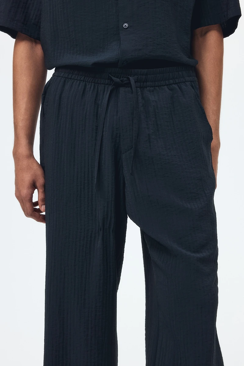 Relaxed-Fit Textured Pants