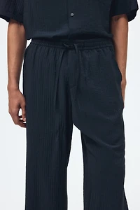 Relaxed-Fit Textured Pants