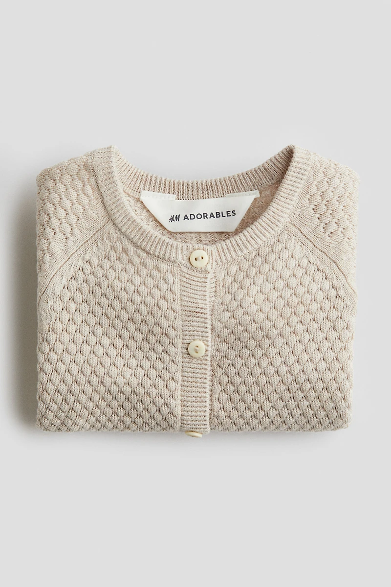 Textured-Knit Romper Suit