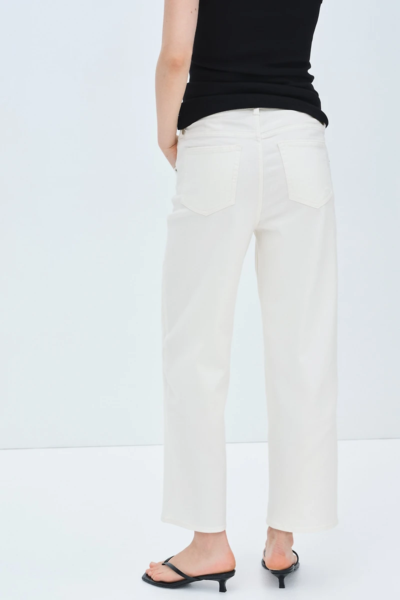 MAMA Before & After Straight Low Ankle Jeans