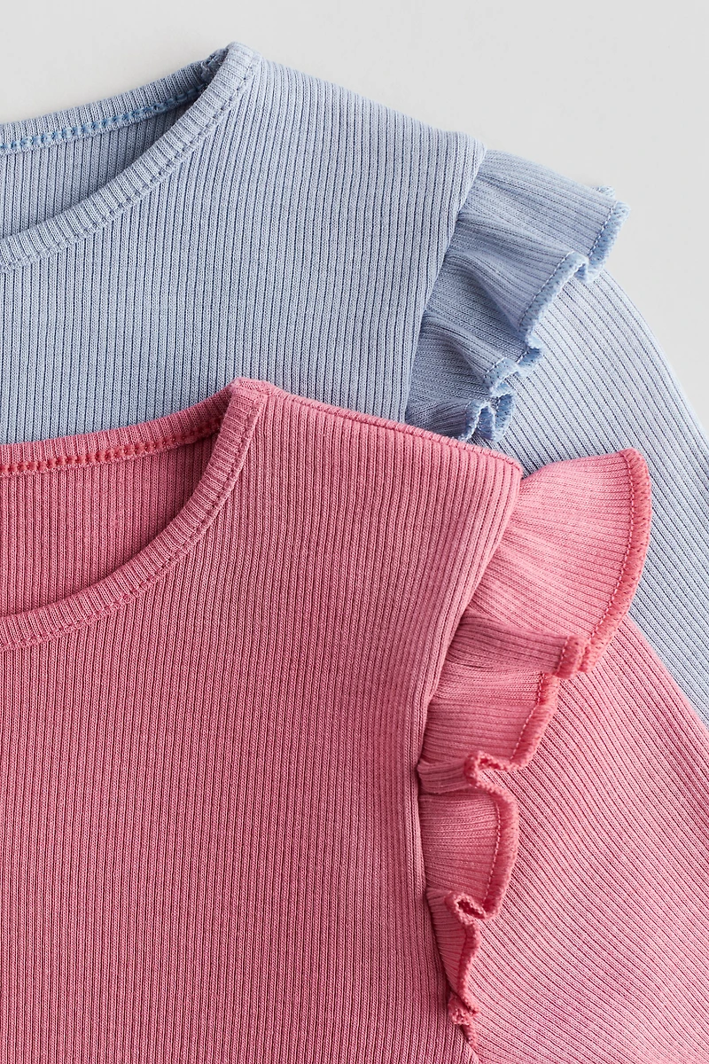 2-pack Ribbed Cotton Tops