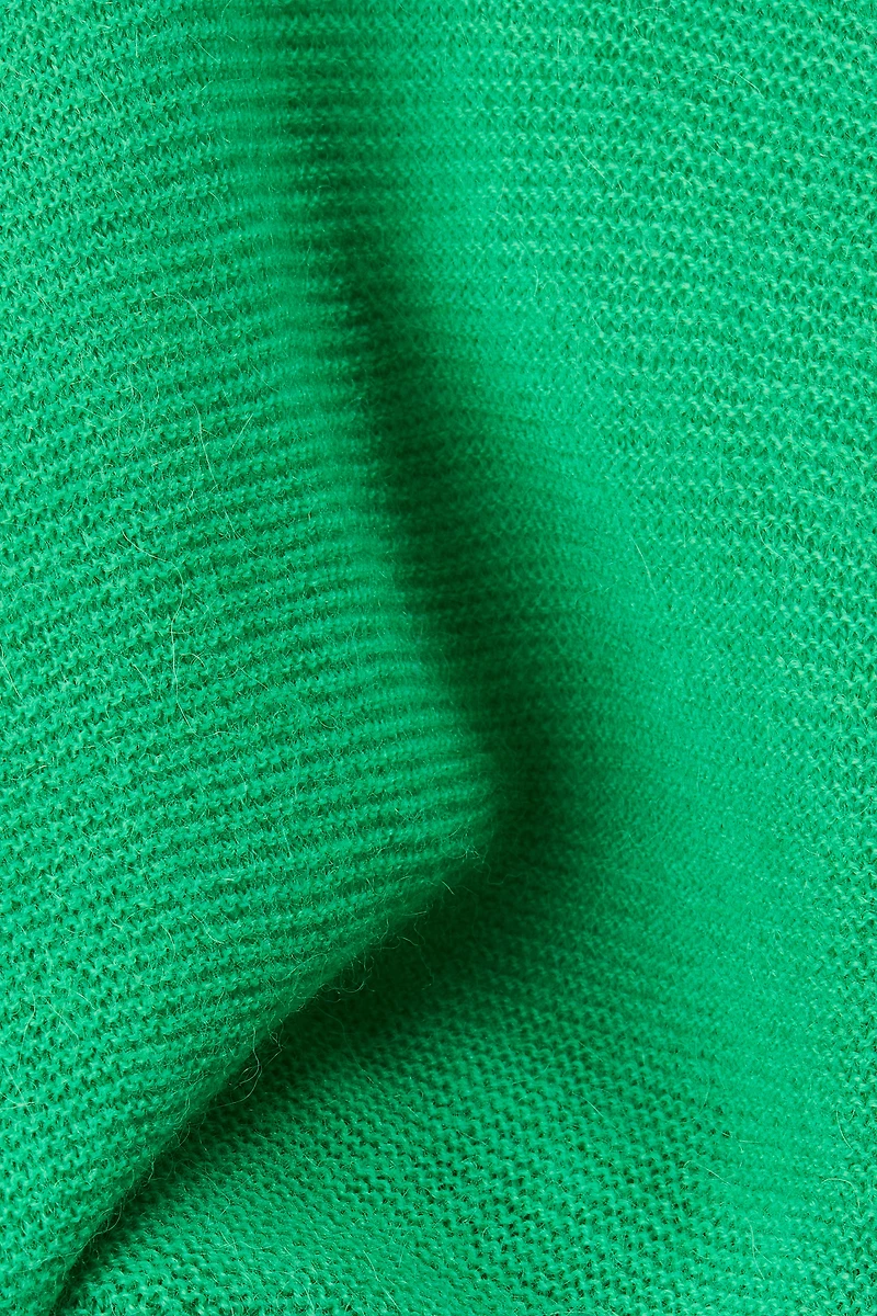 Chandail ample en point mousse de laine mélangée