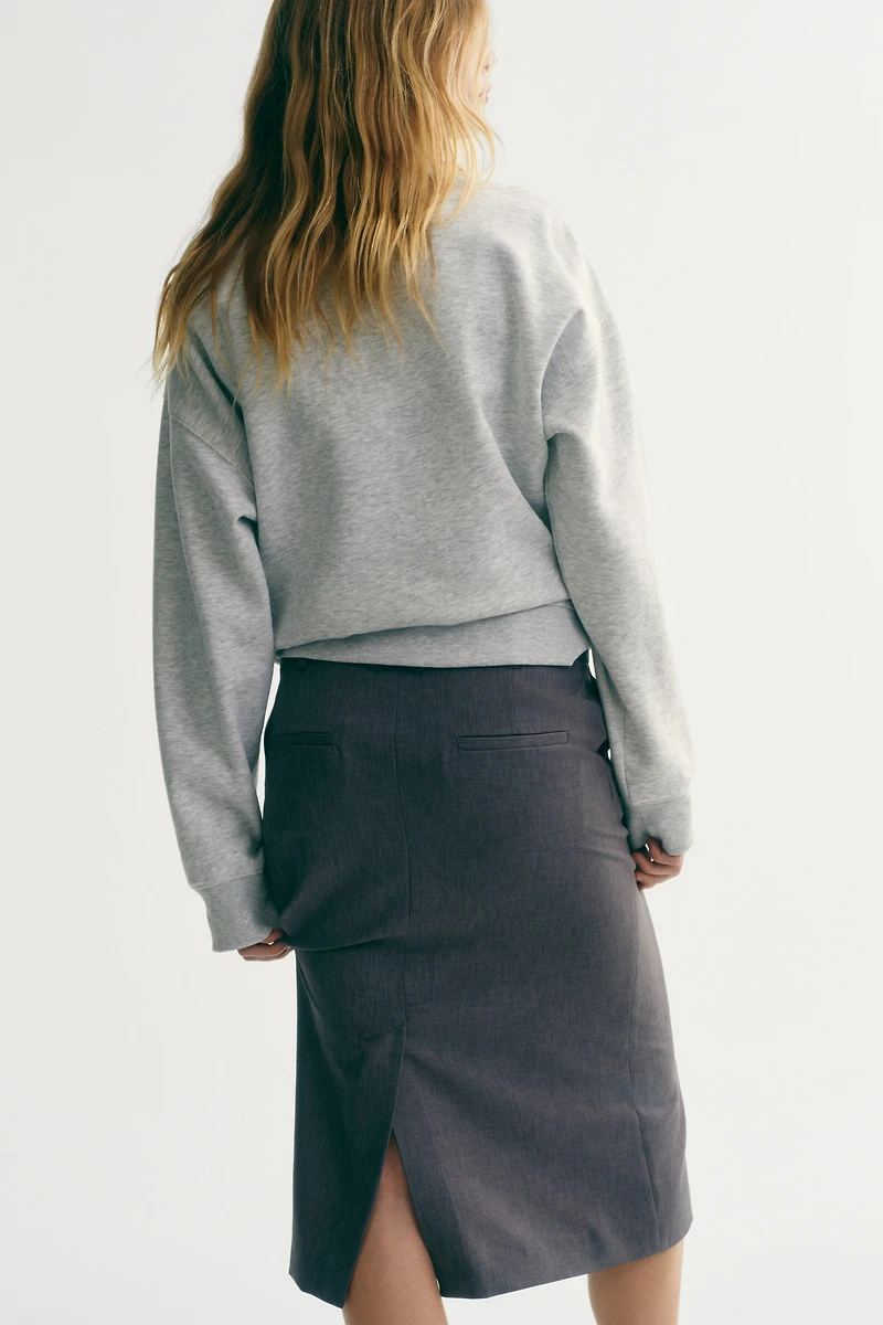 Sweatshirt with Text Motif