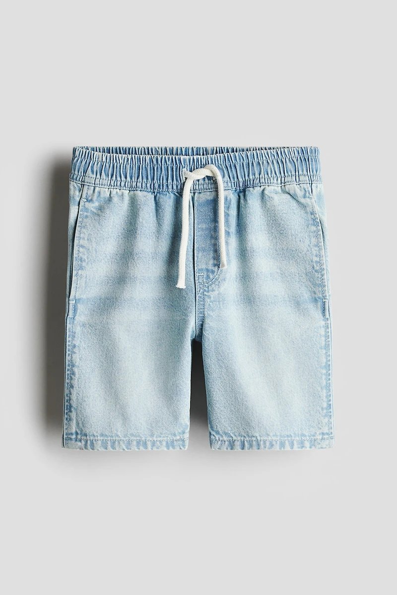 Cotton Denim Shorts