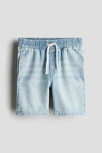 Cotton Denim Shorts