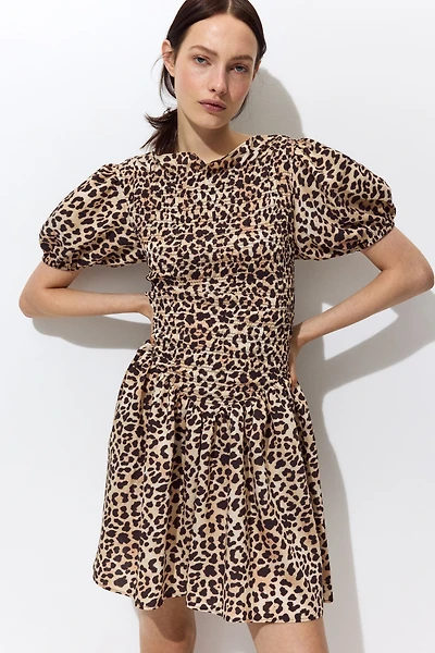 Smocked-Bodice Dress