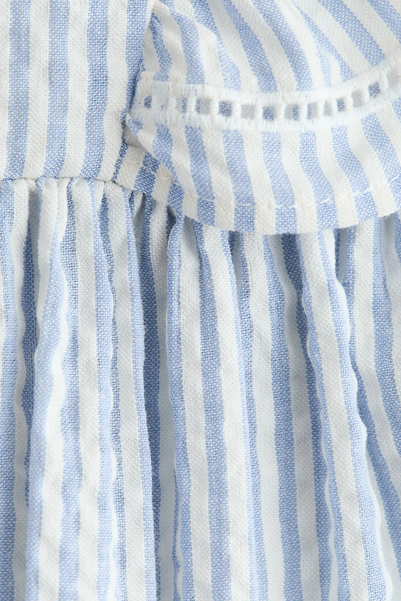 Robe volantée en coton