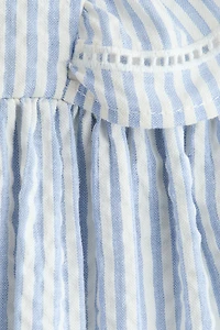 Robe volantée en coton