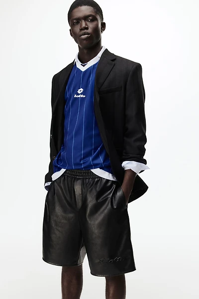 Relaxed-Fit Coated Shorts