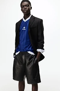 Relaxed-Fit Coated Shorts
