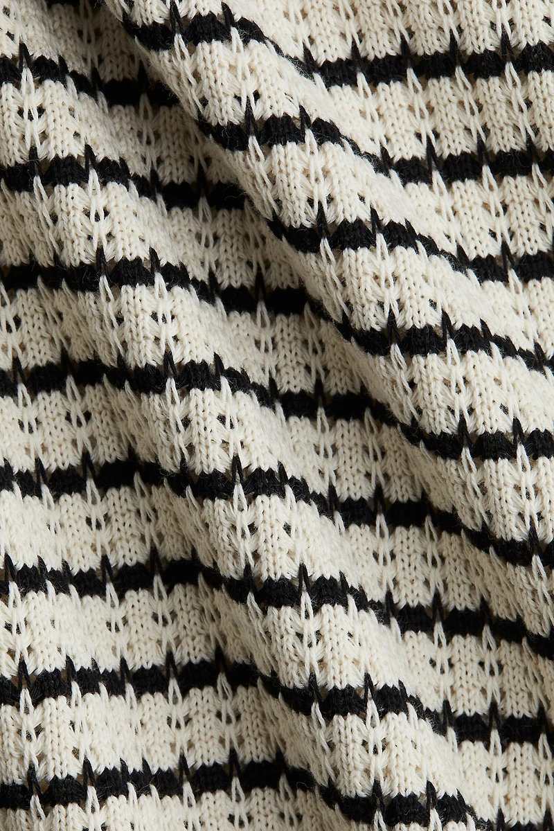 Textured-Knit Top with Collar