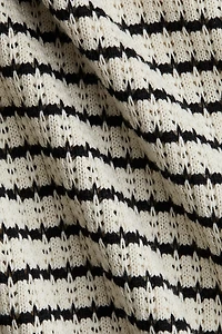 Textured-Knit Top with Collar