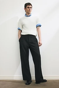 Slim-Fit Rib-Knit T-Shirt