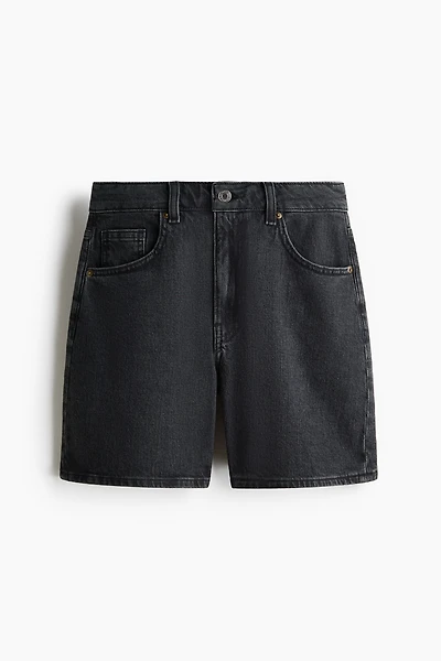 High-Waist Denim Shorts