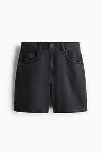 High-Waist Denim Shorts