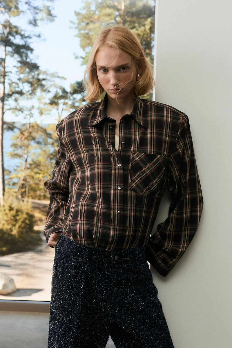 Shirt with Shoulder Pads