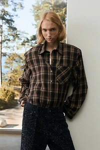 Shirt with Shoulder Pads