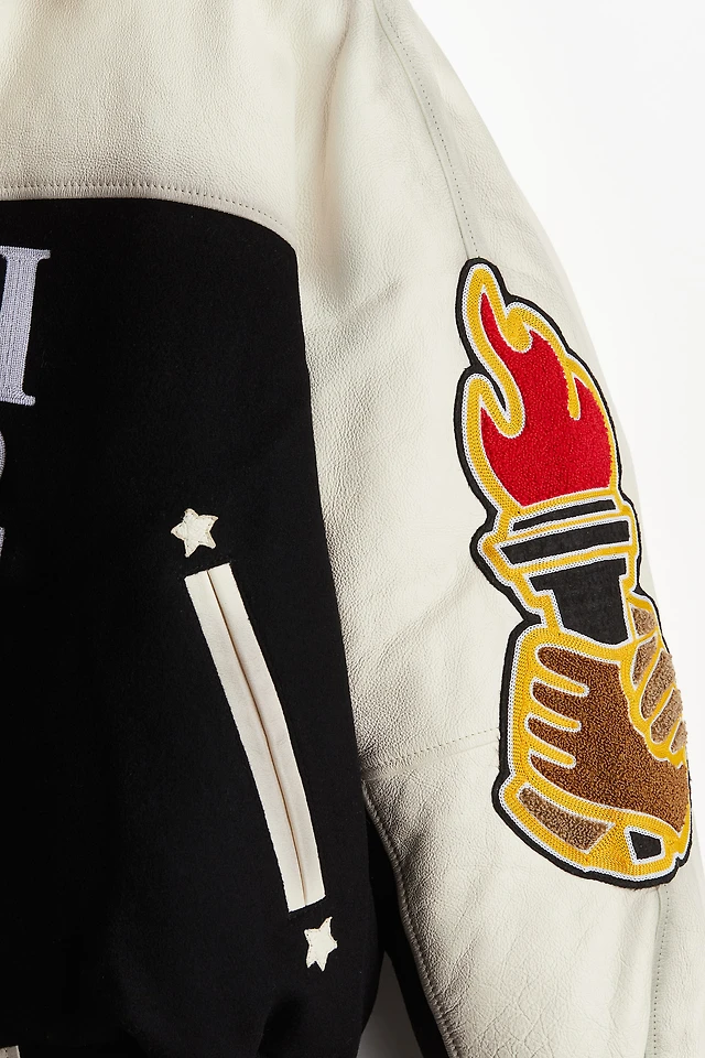 Shop H&M Appliquéd Baseball Jacket at Beverly Center in Los