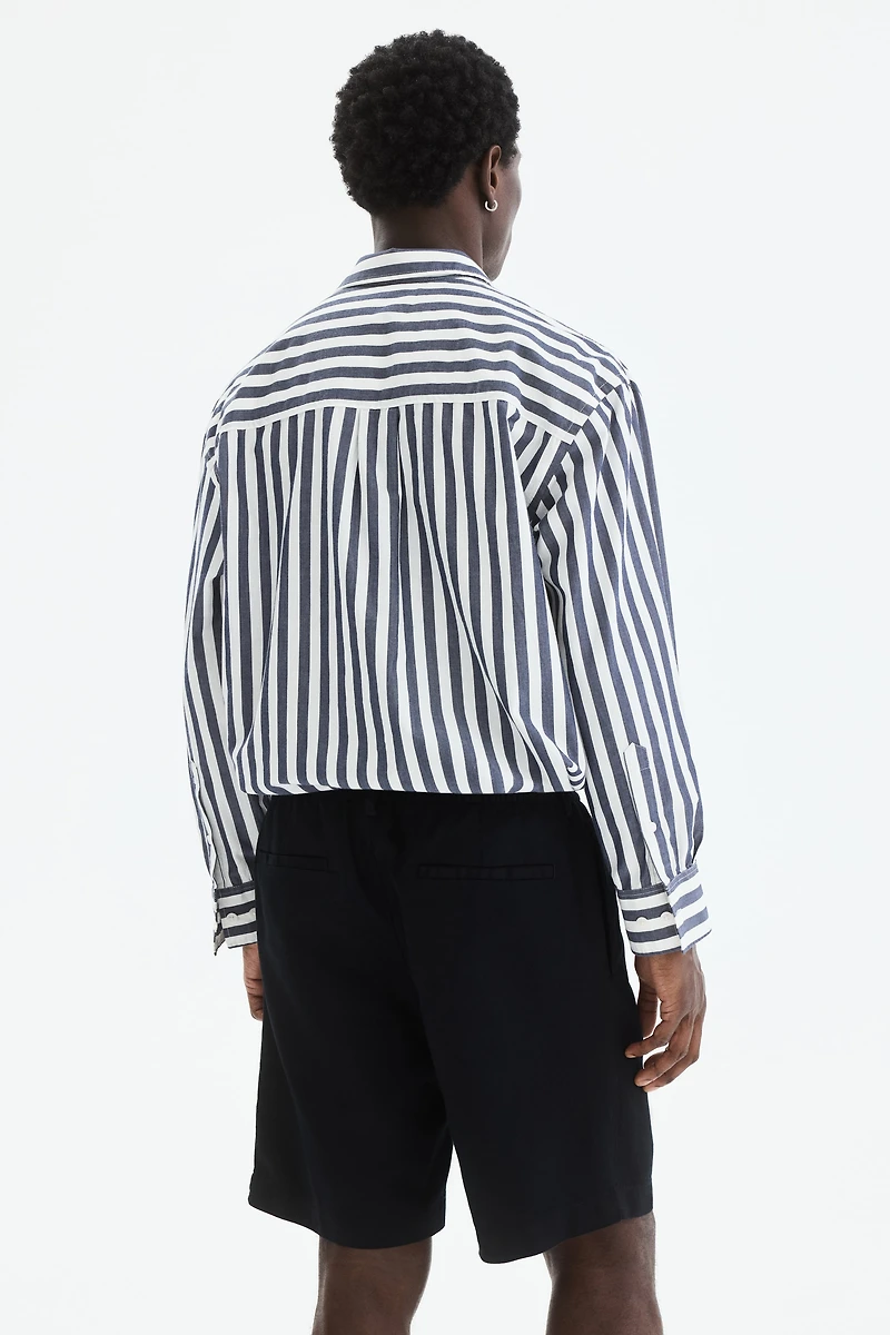 Relaxed-Fit Linen-Blend Shorts