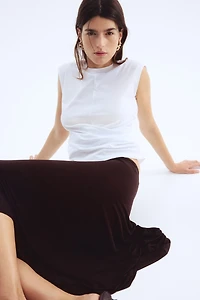 Haut à effet drapé