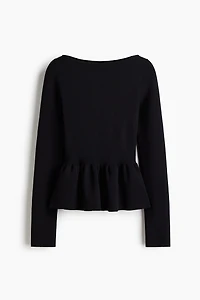 Knit Peplum Top