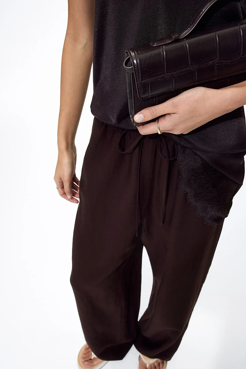 Pantalon en lin mélangé