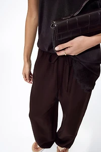 Pantalon en lin mélangé