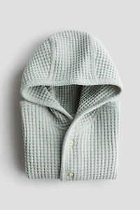 Waffled Cotton Cardigan