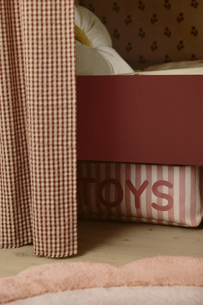 Panier à jouets avec couvercle