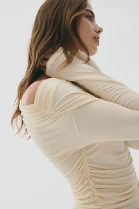 Draped One-Shoulder Top