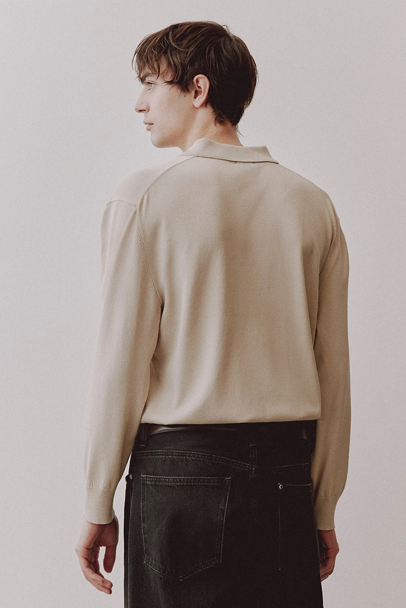 Polo Coupe Classique en tricot fin