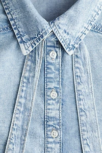 Blouse en denim avec boucle