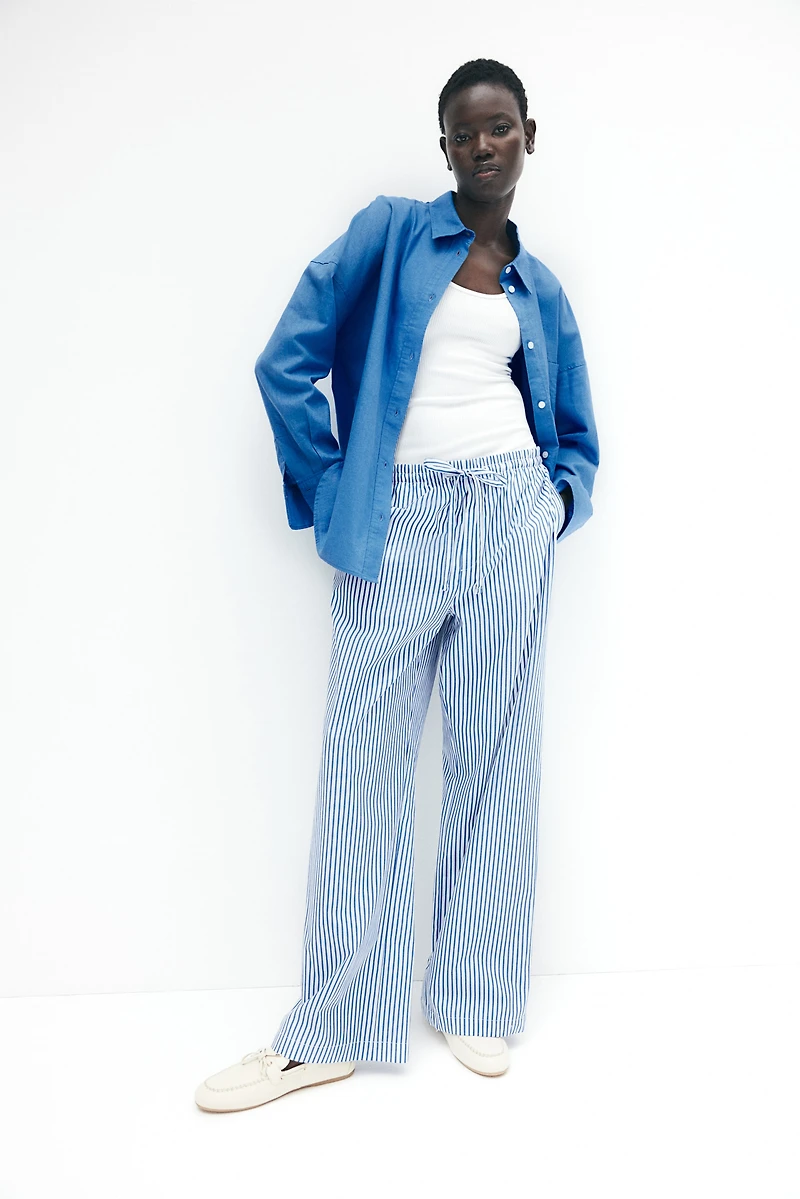 Oversized Linen-Blend Shirt
