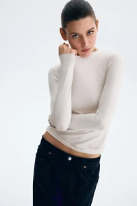 Long-sleeved Microfiber Top