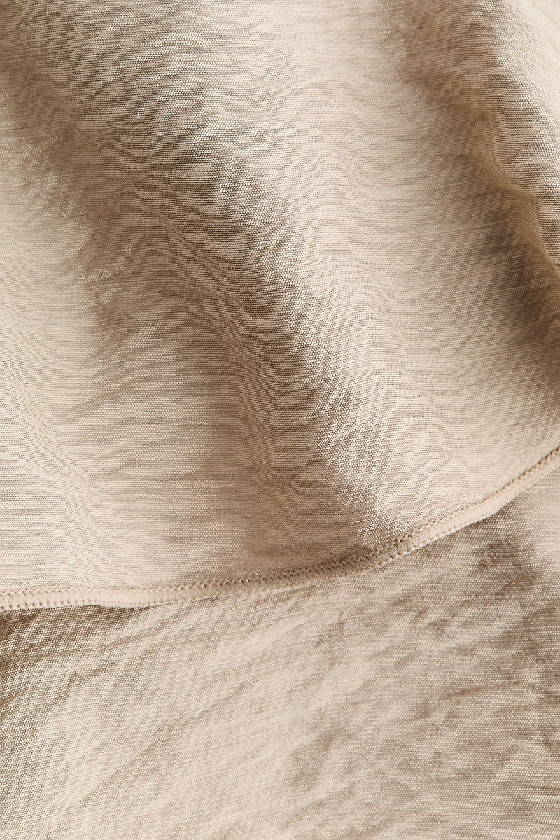 Tiered Draped-Panel Skirt