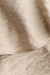 Tiered Draped-Panel Skirt