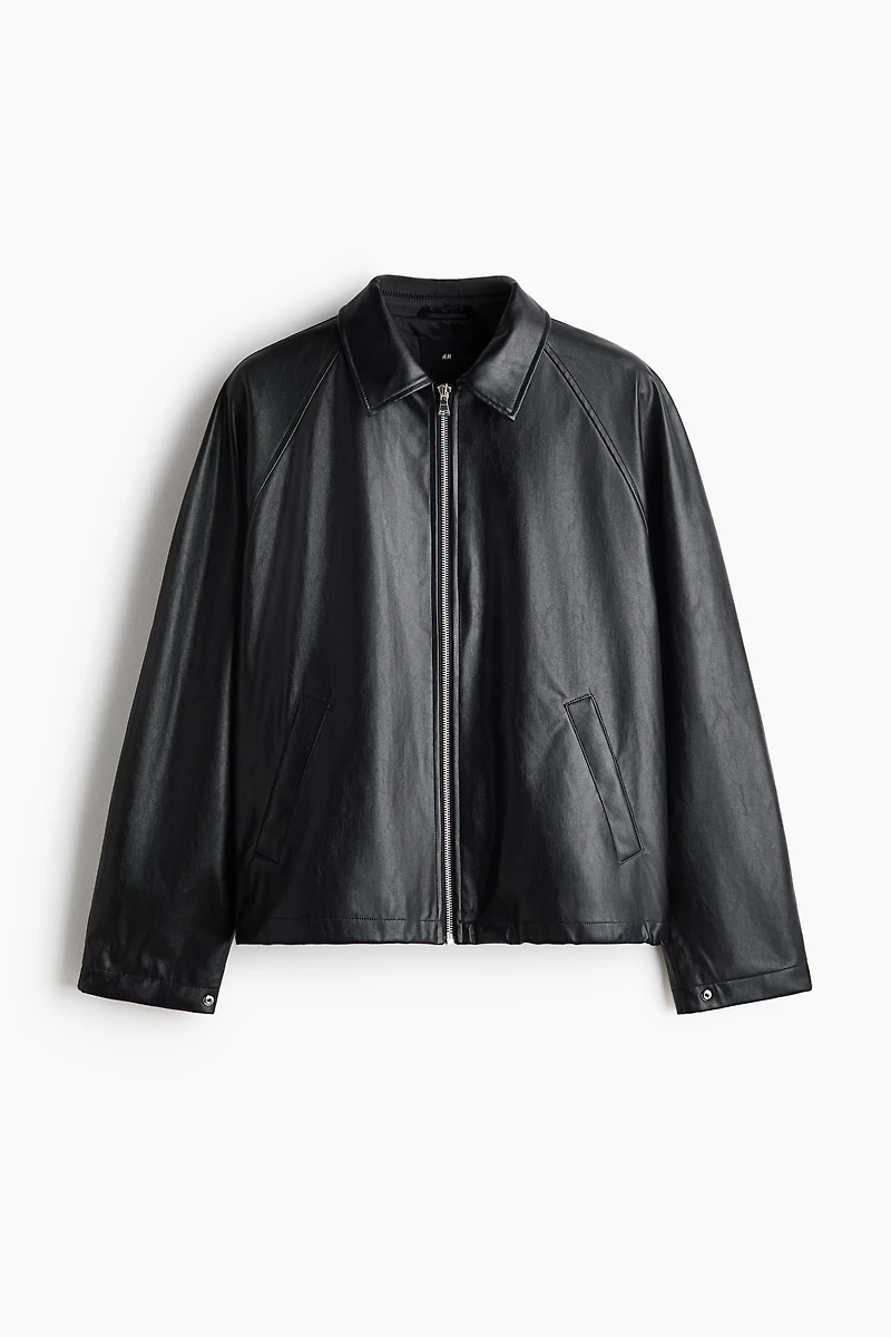 Coated Blouson Jacket