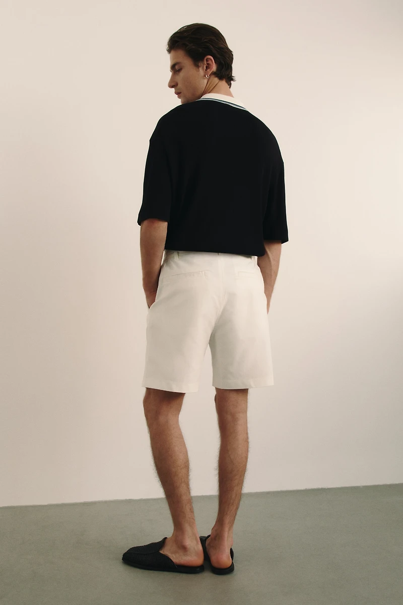 Relaxed-Fit Linen-Blend Shorts