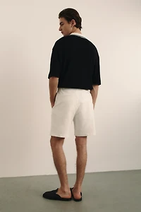Relaxed-Fit Linen-Blend Shorts