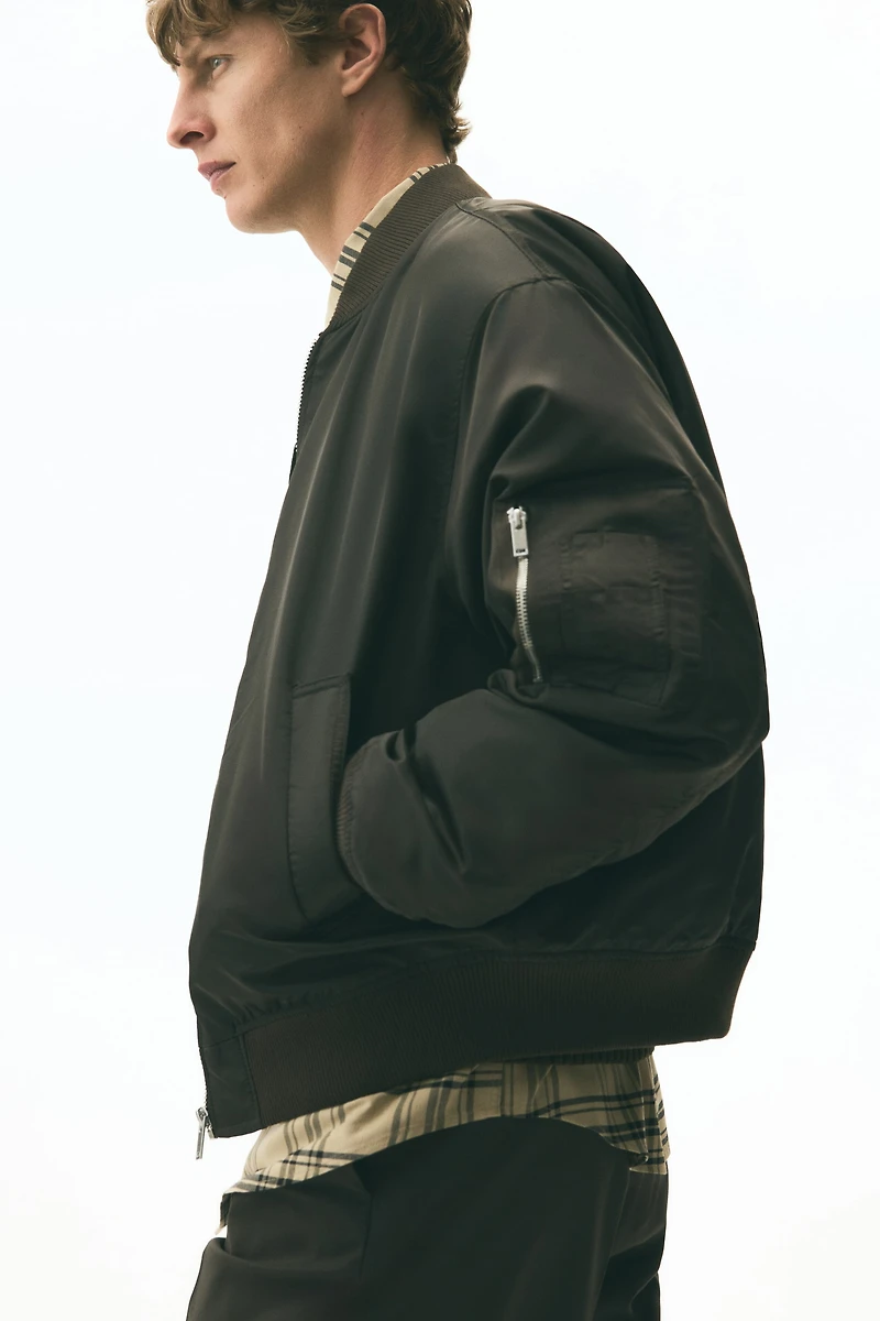 Nylon Bomber Jacket