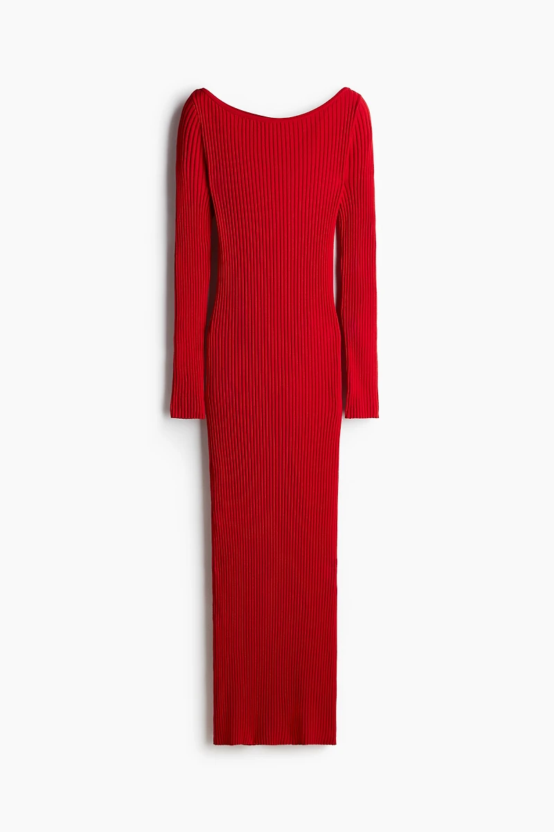 Boat-Neck Bodycon Dress