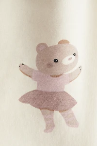 Legging imprimé avec intérieur brossé