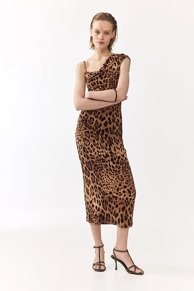Asymmetric Jersey Dress