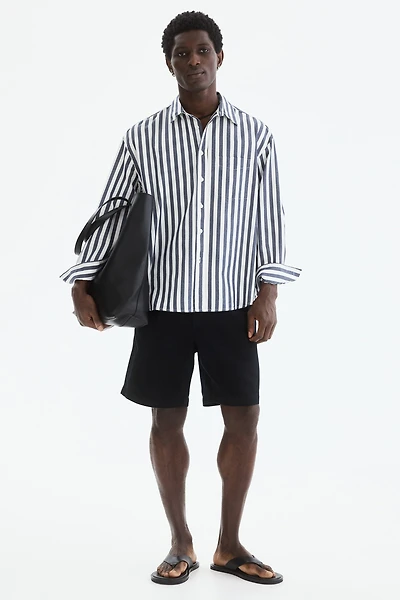 Relaxed-Fit Linen-Blend Shorts