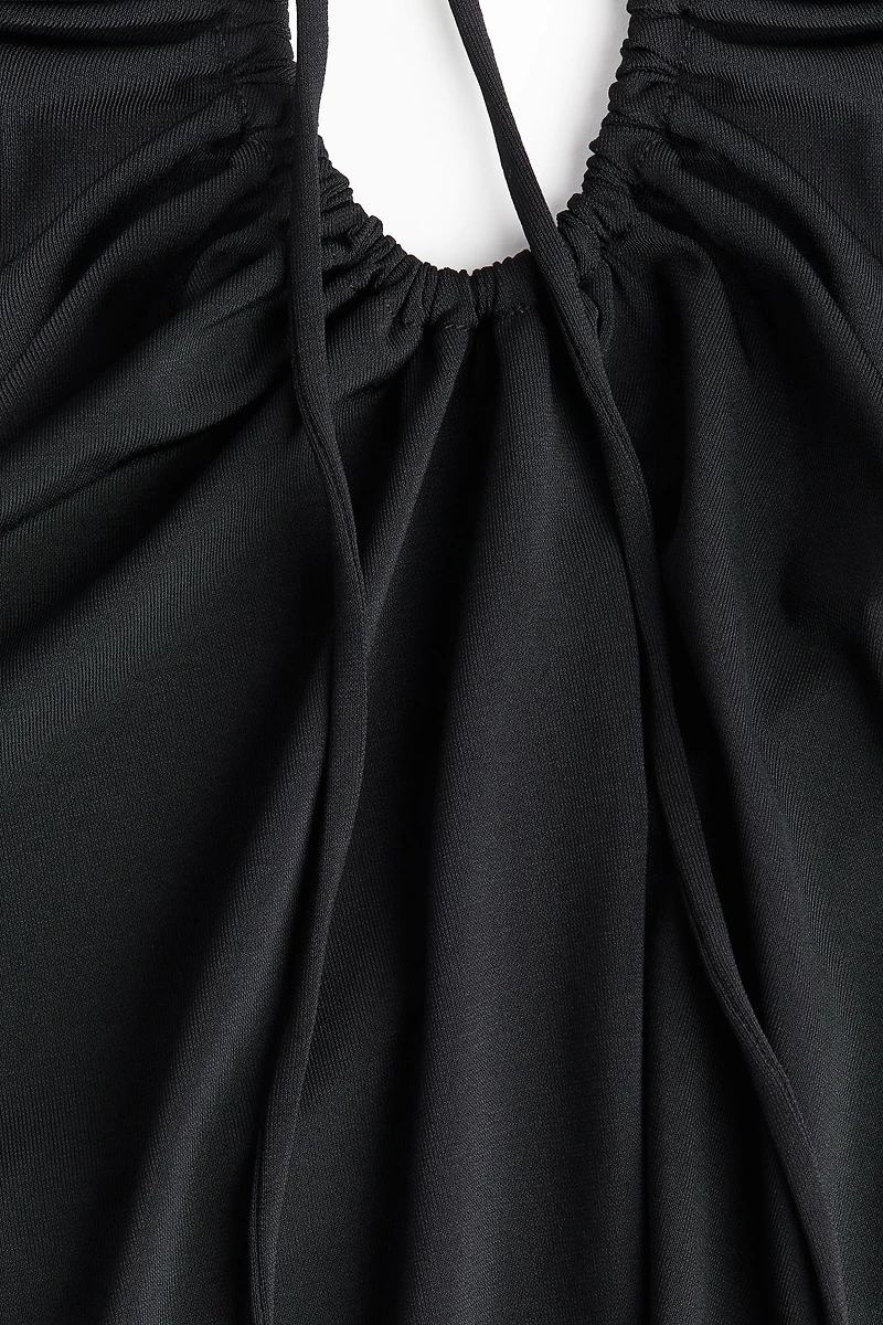 Draped Halterneck Dress