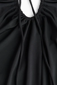 Draped Halterneck Dress